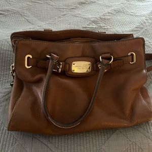MK brown leather handbag
